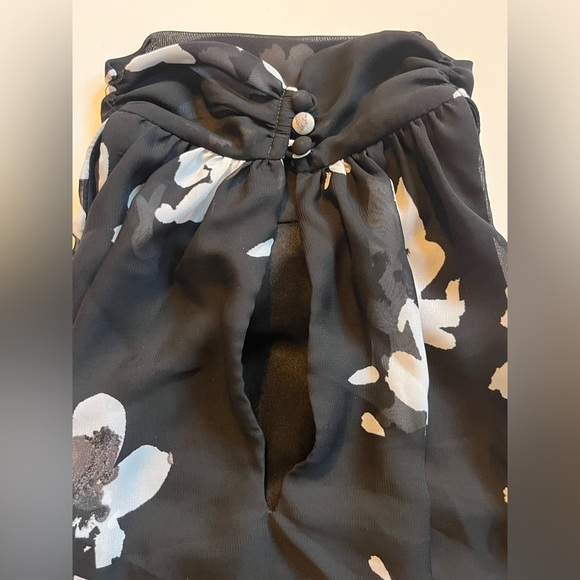 INC International Concepts Floral Halter Dress in Black and White Women’s Sz 10 - Picture 14 of 14